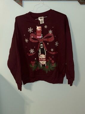 Dr Pepper Women's Maroon Holiday Sweatshirt